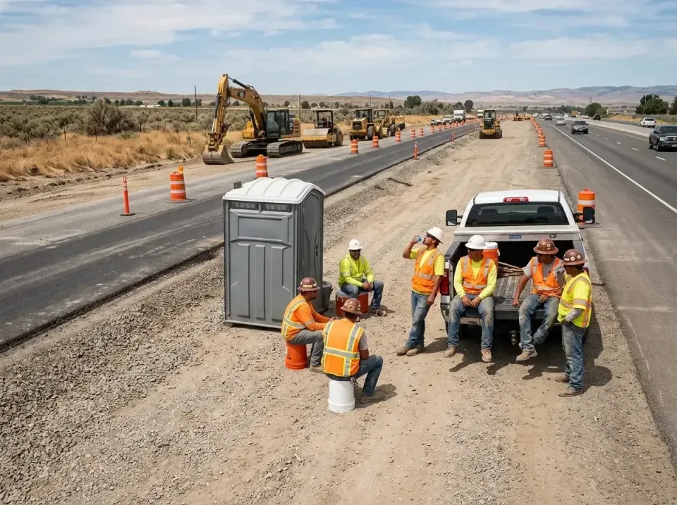 highway-road-construction-crew-007 — frequently asked questions, Porta Potty and Restroom Rentals in Preston, ID
